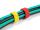 DELOCK Klett-Kabelbinder L 150 x B 12mm farbig Set 10 Stk.