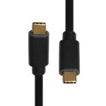 Port Designs 900074 USB Kabel 1 m USB C 10 Gbit/s 60 W Schwarz