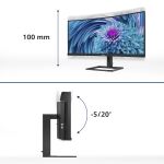 Philips E Line 346E2CUAE/00 Computerbildschirm 86,4 cm (34") 3440 x 1440 Pixel Wide Quad HD+ LCD Schwarz