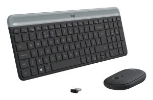 Logitech 920-009204 Tastatur Maus enthalten Universal RF Wireless QWERTY US International Graphit