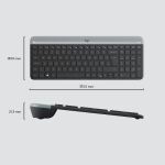 Logitech 920-009204 Tastatur Maus enthalten Universal RF Wireless QWERTY US International Graphit