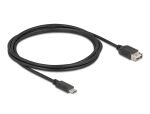 DELOCK USB 2.0 Kabel USB Type-C St zu USB Typ-A Buchse 2 m
