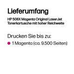 HP 508X Magenta Original LaserJet Tonerkartusche mit hoher Reichweite