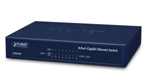 PLANET Desktop Switch 8x 10/100/1000Base-T Externes Netzteil