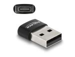 DeLOCK USB 2.0 Adapter USB Typ-A Stecker zu USB Type-C Buchse schwarz