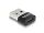 DeLOCK USB 2.0 Adapter USB Typ-A Stecker zu USB Type-C Buchse schwarz