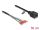 DeLOCK Kabel RJ45 Buchse zu Aderendhülsen Cat.5e 50 cm schwarz