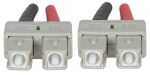Intellinet Glasfaser LWL-Anschlusskabel, Duplex, Multimode, SC/SC, 50/125 µm, OM3, 1 m, Aqua