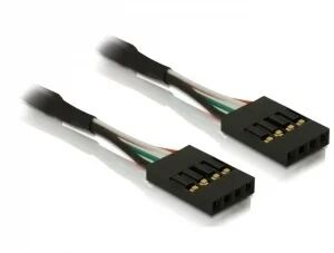 DeLOCK Cable pinheader F/F Signalkabel 0,40 m Schwarz