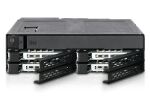 Icy Dock MB604SPO-B Hard Drive Backplane Schwarz