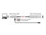 DELOCK USB3.0 Verl. A -> A St/Bu 20.00m Optisches Kab