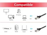 Equip Cat.6 S/FTP Patchkabel, 7.5m, Schwarz