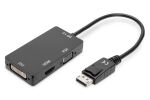 Digitus DisplayPort 3in1 Adapter / Konverter - DP - HDMI+DVI+VGA