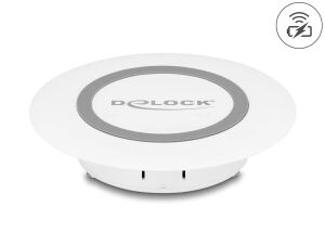 DELOCK Wireless Charger 15 W für Tischeinbau weiß