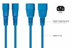 Kabelmeister SK1430-B020 Stromkabel Blau 2 m IEC C14 C13-Koppler