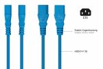 Kabelmeister SK1430-B020 Stromkabel Blau 2 m IEC C14 C13-Koppler