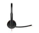 HP Poly Blackwire 3220 USB-C Stereo-Headset + USB-C/A-Adapter