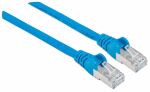 Intellinet Netzwerkkabel mit Cat6a-Stecker und Cat7-Rohkabel, S/FTP, 100% Kupfer, LS0H, 7,5 m, blau