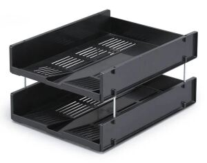 Durable 1700784058 Schreibtischablage Kunststoff Grau