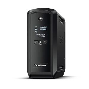 CyberPower CP550EPFCLCD Line-Interactive USV 550VA/350W Reine Sinuswelle, AVR, LCD, USB (HID), RS232, RJ45 Lan Protection, Ausgang (6) Schuko