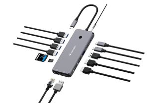 Verbatim CMH-14 USB Typ-C 5000 Mbit/s Silber