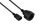 Kabelmeister SK1402-S005 Stromkabel Schwarz 0,5 m IEC C14 Netzstecker Typ F