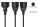 Kabelmeister SK1402-S005 Stromkabel Schwarz 0,5 m IEC C14 Netzstecker Typ F