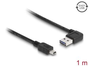 DeLOCK 1m USB 2.0 A - miniUSB m/m USB Kabel USB A Mini-USB A Schwarz