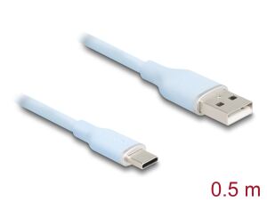 DeLOCK 81221 USB Kabel USB 2.0 0,5 m USB A USB C 0,48 Gbit/s Blau