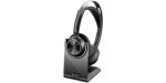 HP Poly Voyager Focus 2 USB-C-C-Headset, für Microsoft Teams zertifiziert, + USB-C/A-Adapter +Ladestation