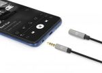 Manhattan 356046 Audio-Kabel 3 m 3.5mm Schwarz, Silber