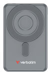 Verbatim 32251 Powerbank 5000 mAh Kabelloses Aufladen Grau