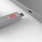Lindy 40425 Schnittstellenblockierung Schnittstellenblockierung + Schlüssel USB Typ-C Pink 5 Stück(e)
