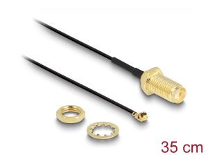 DELOCK HF Kabel I-PEX -> SMA St/Bu 0.35m