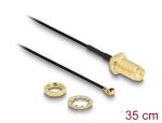 DELOCK HF Kabel I-PEX -> SMA St/Bu 0.35m