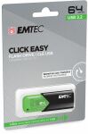 Emtec Click Easy USB-Stick 64 GB USB Typ-A 3.2 Gen 1 (3.1 Gen 1) Schwarz, Grün