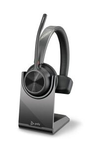 HP Poly Voyager 4310 UC Monaurales Headset +BT700 USB-A Adapter +Ladestation