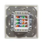 LogiLink NP0123 Steckdose RJ-45 Metallisch, Weiß