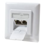 LogiLink NP0123 Steckdose RJ-45 Metallisch, Weiß