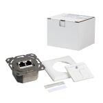 LogiLink NP0123 Steckdose RJ-45 Metallisch, Weiß