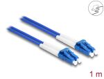 DELOCK LWL Kabel mit Metallarmierung LC Duplex Singlemode 1m