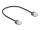 DeLOCK RJ45 Netzwerkkabel Cat.6 UTP Ultra Slim 0,3 m schwarz mit kurzen Steckern