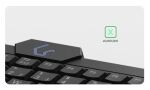 KeySonic KSK-3210ELU (DE), Super-Mini Tastatur, Hintergrundbeleuchtung, Touchpad, schwarz