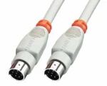 Lindy 8 Pin Mini DIN Cable 2 m Paralleles Kabel Grau