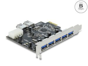 DELOCK PCI Expr Card 5x USB3.0 ext + 2x USB3.0 int