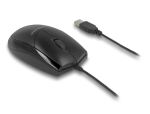 DELOCK Optische USB Desktop Maus-Lautlos schwarz