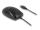 DELOCK Optische USB Desktop Maus-Lautlos schwarz