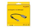 DeLOCK Aktiver mini DisplayPort 1.4 zu HDMI Adapter 4K 60 Hz (HDR)
