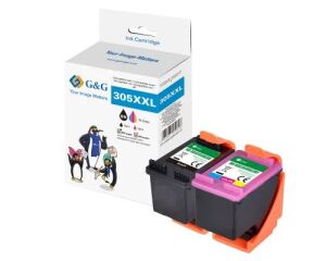 G&G 19550 Druckerpatrone 2 Stück(e) Kompatibel Extrahohe (Super-) Ausbeute Schwarz, Cyan, Magenta, Gelb