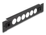 DELOCK 10 D-Typ Patchpanel 6 Port werkzeugfrei schwarz